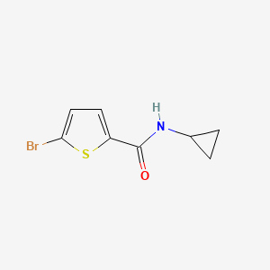 molecular formula C8H8BrNOS B1274968 5-溴-N-环丙基噻吩-2-甲酰胺 CAS No. 495382-05-3