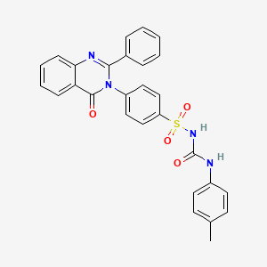 N-(((4-Methylphenyl)amino)carbonyl)-4-(4-oxo-2-phenyl-3(4H)-quinazolinyl)benzenesulfonamide