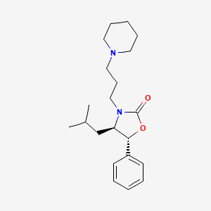 (4R-trans)-4-(2-Methylpropyl)-5-phenyl-3-(3-(1-piperidinyl)propyl)-2-oxazolidinone