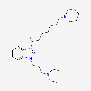 1H-Indazole-1-propanamine, N,N-diethyl-3-((6-(1-piperidinyl)hexyl)amino)-