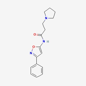 N-(3-Phenyl-5-isoxazolyl)-1-pyrrolidinepropanamide