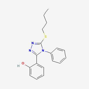 2-(5-(Butylthio)-4-phenyl-4H-1,2,4-triazol-3-yl)phenol