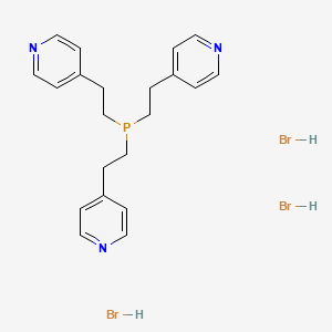 Pyridine, 4,4',4''-(phosphinylidynetri-2,1-ethanediyl)tris-, trihydrobromide