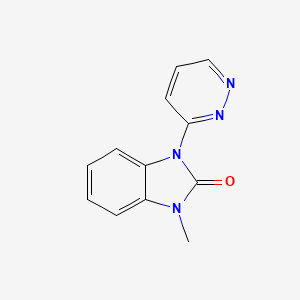 2H-Benzimidazol-2-one, 1,3-dihydro-1-methyl-3-(3-pyridazinyl)-