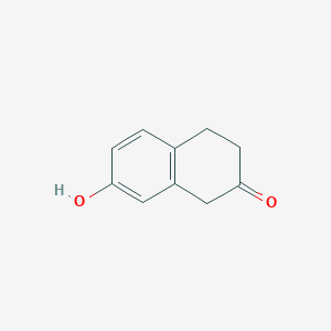 molecular formula C10H10O2 B1274976 7-羟基-3,4-二氢-1H-萘-2-酮 CAS No. 37827-68-2
