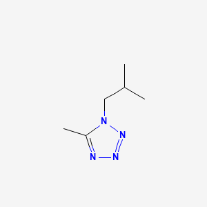 molecular formula C6H12N4 B12749778 1-Isobutyl-5-methyl-1H-tetrazole CAS No. 89534-00-9