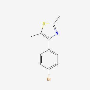 molecular formula C11H10BrNS B1274990 4-(4-溴苯基)-2,5-二甲基噻唑 CAS No. 397283-49-7