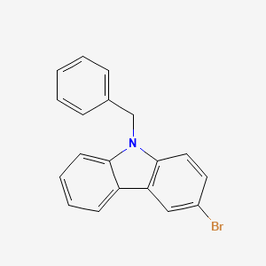 molecular formula C19H14BrN B1275002 9-苄基-3-溴-9H-咔唑 CAS No. 339576-55-5
