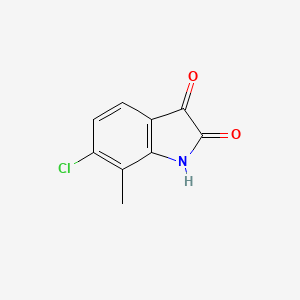 molecular formula C9H6ClNO2 B1275036 6-氯-7-甲基-1H-吲哚-2,3-二酮 CAS No. 6374-90-9