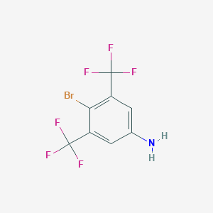 molecular formula C8H4BrF6N B127504 4-溴-3,5-双(三氟甲基)苯胺 CAS No. 268733-18-2