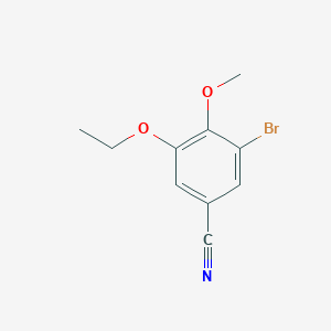 B1275056 3-Bromo-5-ethoxy-4-methoxybenzonitrile CAS No. 515831-52-4