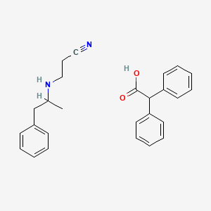 molecular formula C26H28N2O2 B12750619 Fenproporex diphenylacetate CAS No. 77816-15-0