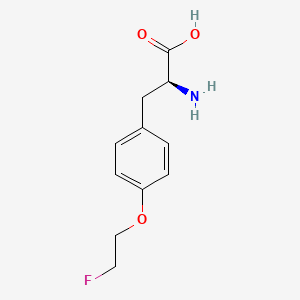 molecular formula C11H14FNO3 B12750643 o-(2-Fluoroethyl)tyrosine CAS No. 854750-33-7