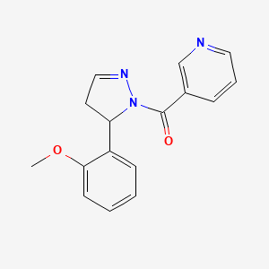 1-(3-Pyridylcarbonyl)-5-(2-methoxyphenyl)-2-pyrazoline