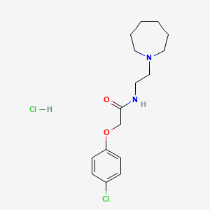 Acetamide, 2-(4-chlorophenoxy)-N-(2-(hexahydro-1H-azepin-1-yl)ethyl)-, monohydrochloride