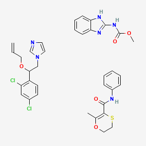 molecular formula C35H36Cl2N6O5S B12750771 Kemira 9051/3A CAS No. 65280-32-2