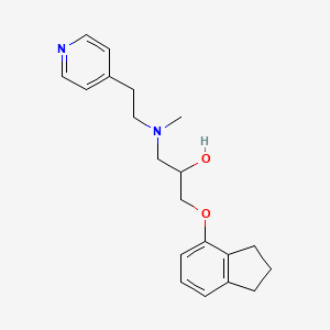 1-(4-Indanyloxy)-3-(N-methyl-N-(4-pyridylethyl)amino)-2-propanol