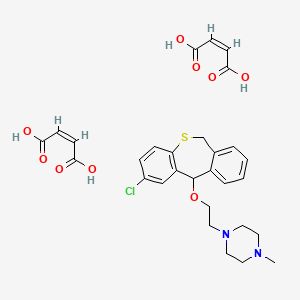 2-Chloro-11-(2-(4-methylpiperazino)ethoxy)-6,11-dihydrodibenzo(b,e)thiepin bis(maleate)