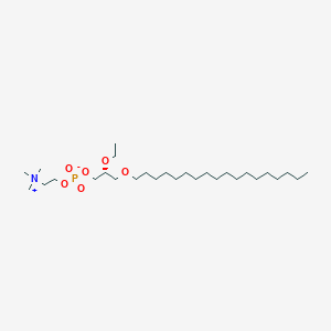 1-o-Octadecyl-2-O-ethylglyceryl-3-phosphorylcholine, (R)-