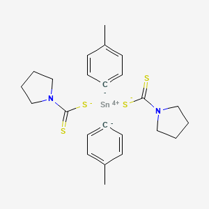 Di(4-tolyl)tin bis(pyrrolidine dithiocarbamate)