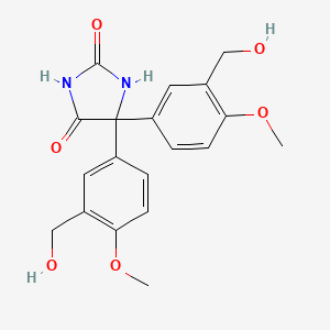 2,4-Imidazolidinedione, 5,5-bis(3-(hydroxymethyl)-4-methoxyphenyl)-