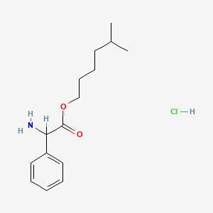 molecular formula C15H24ClNO2 B12751014 DL-2-Phenylglycine isoheptyl ester hydrochloride CAS No. 87252-85-5