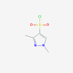 molecular formula C5H7ClN2O2S B1275108 1,3-dimethyl-1H-pyrazole-4-sulfonyl chloride CAS No. 89501-93-9
