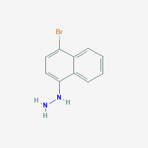 molecular formula C10H9BrN2 B1275113 (4-Bromonaphthalen-1-yl)hydrazine CAS No. 35158-78-2