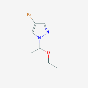 molecular formula C7H11BrN2O B1275117 4-溴-1-(1-乙氧基乙基)-1H-吡唑 CAS No. 1024120-52-2