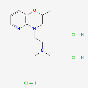 2H-Pyrido(3,2-b)-1,4-oxazine, 3,4-dihydro-4-(2-(dimethylamino)ethyl)-2-methyl-, trihydrochloride