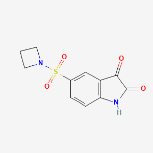 1H-Indole-2,3-dione, 5-(1-azetidinylsulfonyl)-