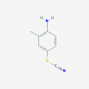molecular formula C8H8N2S B1275122 4-Amino-3-methylphenyl thiocyanate CAS No. 33192-10-8