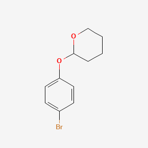 molecular formula C11H13BrO2 B1275125 2-(4-溴苯氧基)四氢-2H-吡喃 CAS No. 36603-49-3