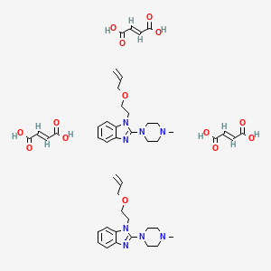 (E)-but-2-enedioic acid;2-(4-methylpiperazin-1-yl)-1-(2-prop-2-enoxyethyl)benzimidazole