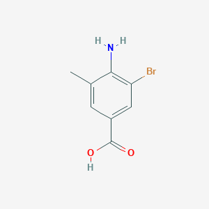 molecular formula C8H8BrNO2 B1275140 4-氨基-3-溴-5-甲基苯甲酸 CAS No. 860787-42-4