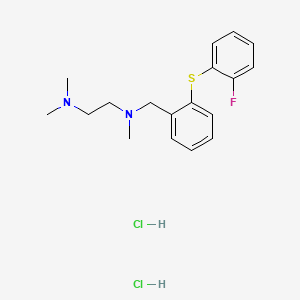 1,2-Ethanediamine, N-((2-((2-fluorophenyl)thio)phenyl)methyl)-N,N',N'-trimethyl-, dihydrochloride