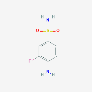 molecular formula C6H7FN2O2S B1275146 4-Amino-3-fluorobenzenesulfonamide CAS No. 2368-84-5
