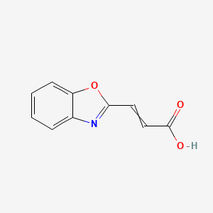 molecular formula C10H7NO3 B1275150 3-(1,3-Benzoxazol-2-yl)prop-2-enoic acid 
