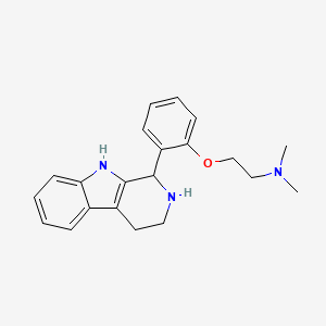 1-(2-(2-Dimethylaminoethoxy)phenyl)-2,3,4,9-tetrahydro-1H-pyrido(3,4-b)indole