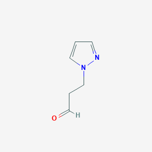 molecular formula C6H8N2O B1275158 3-(1H-吡唑-1-基)丙醛 CAS No. 89532-43-4