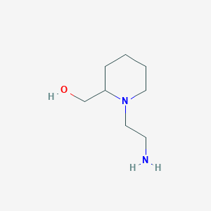 molecular formula C8H18N2O B1275162 [1-(2-Aminoethyl)piperidin-2-yl]methanol CAS No. 857637-04-8
