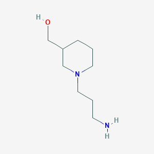 molecular formula C9H20N2O B1275164 (1-(3-Aminopropyl)piperidin-3-yl)methanol CAS No. 100708-30-3