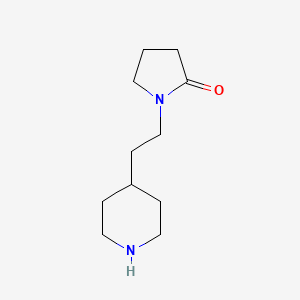 molecular formula C11H20N2O B1275171 1-(2-哌啶-4-基乙基)吡咯啉-2-酮 CAS No. 763908-64-1