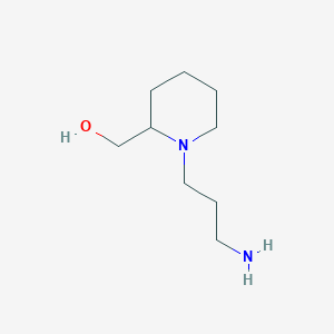 molecular formula C9H20N2O B1275172 [1-(3-Aminopropyl)piperidin-2-yl]methanol CAS No. 915919-64-1
