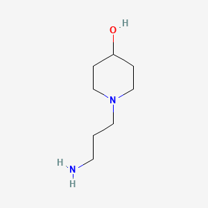molecular formula C8H18N2O B1275173 1-(3-氨基丙基)-哌啶-4-醇 CAS No. 4608-78-0