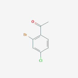 molecular formula C8H6BrClO B1275179 1-(2-Bromo-4-chlorophenyl)ethanone CAS No. 825-40-1