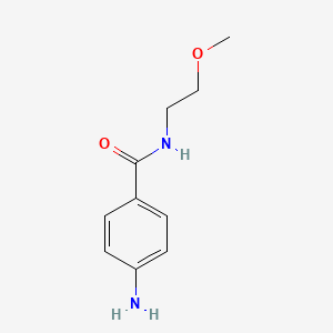 molecular formula C10H14N2O2 B1275188 4-氨基-N-(2-甲氧基乙基)苯甲酰胺 CAS No. 95086-97-8