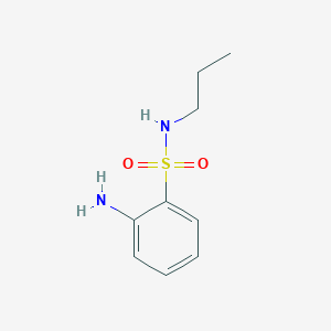molecular formula C9H14N2O2S B1275189 2-amino-N-propylbenzenesulfonamide CAS No. 436095-50-0