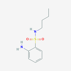 molecular formula C10H16N2O2S B1275190 2-氨基-N-丁基苯磺酰胺 CAS No. 436095-51-1