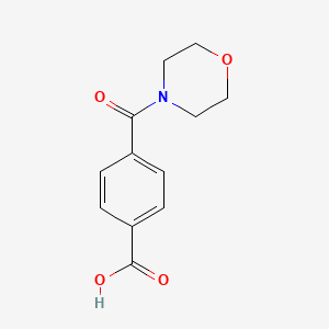 molecular formula C12H13NO4 B1275192 4-(4-吗啉羰基)苯甲酸 CAS No. 160816-43-3